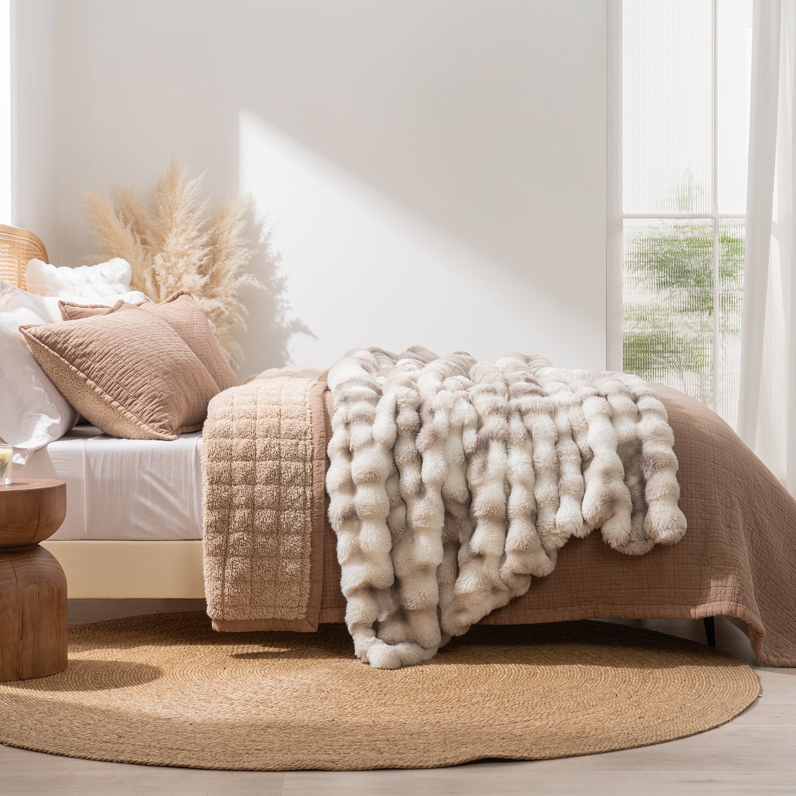 Ridgeline Faux Fur Throw Blanket