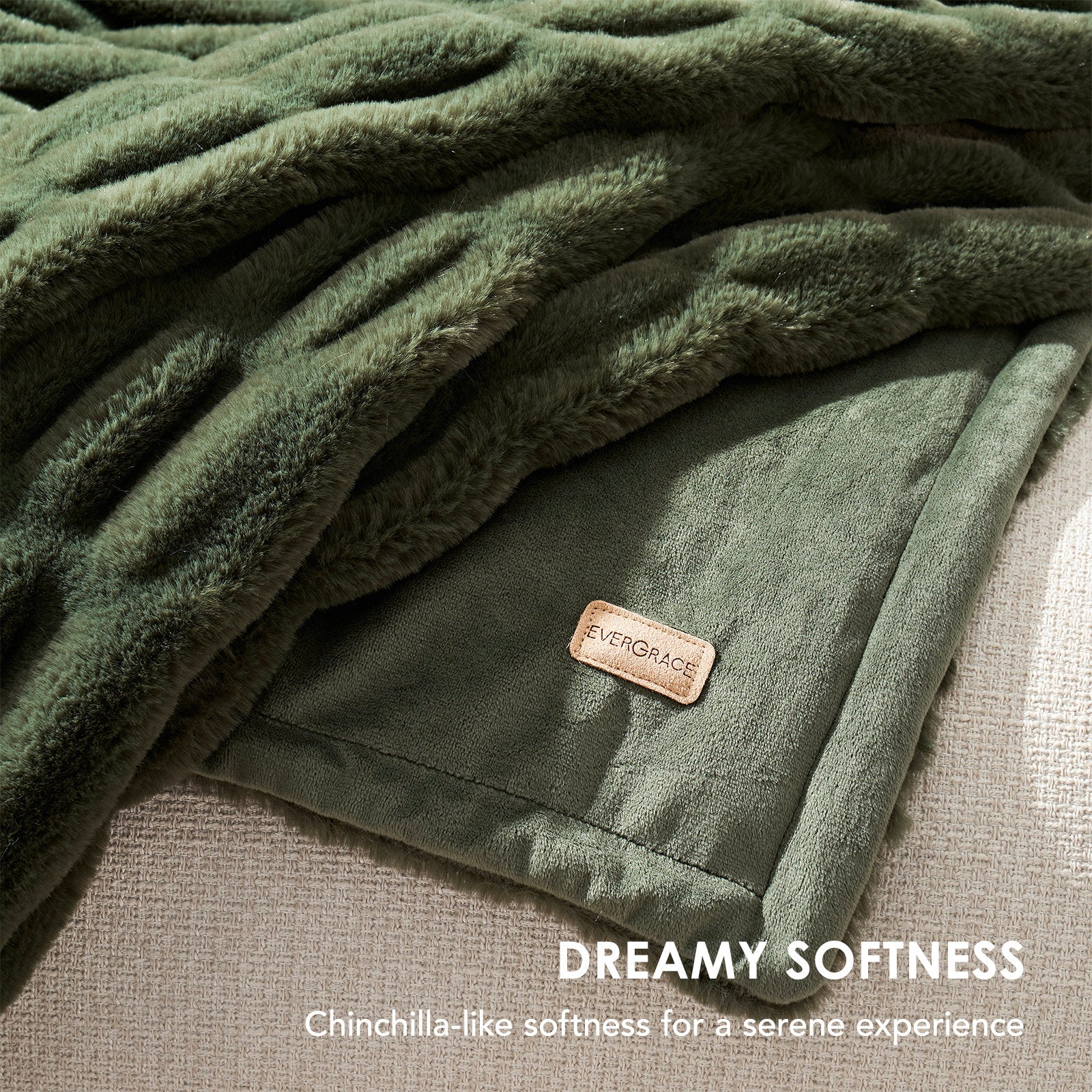 Ruched Bubble Faux Fur Throw Blanket