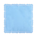 Luxe Azure Scallop Cotton Placemat Set of 4