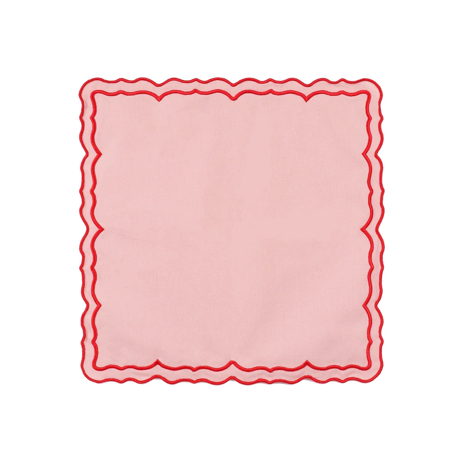 Pink Elegance Scallop Edge Placemat set of 4