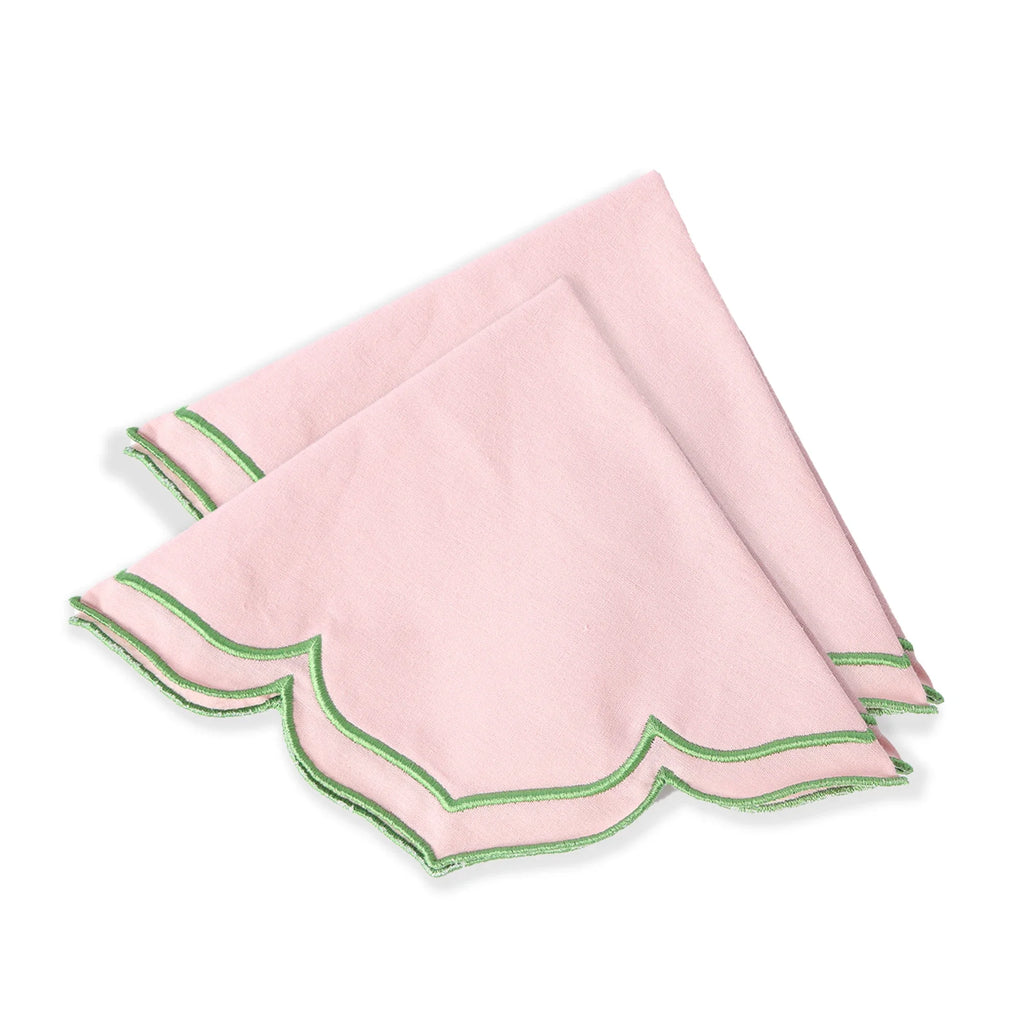Petal Edge Placemat set of 4 - Blush & Pistachio