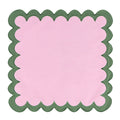 Blush & Moss Scalloped Placemat Set of 4