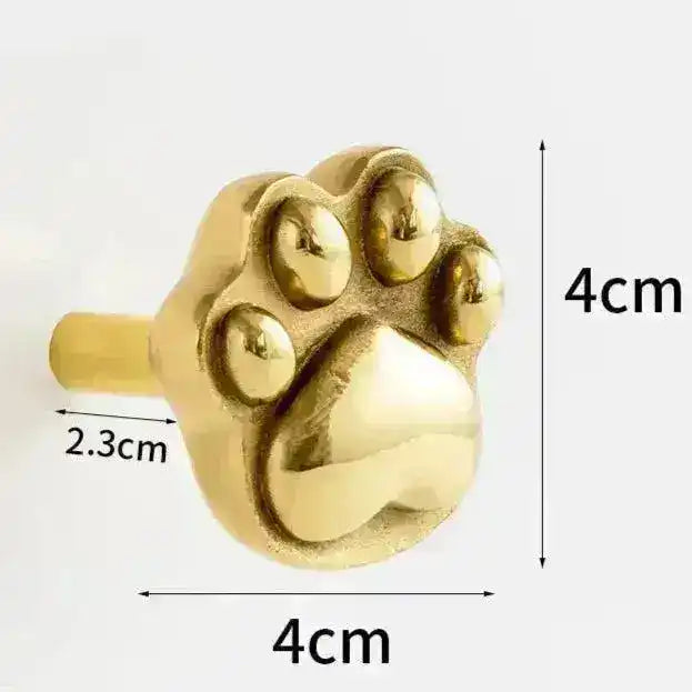 Brass Animal Bulldog Inspired Cabinet Door Knobs