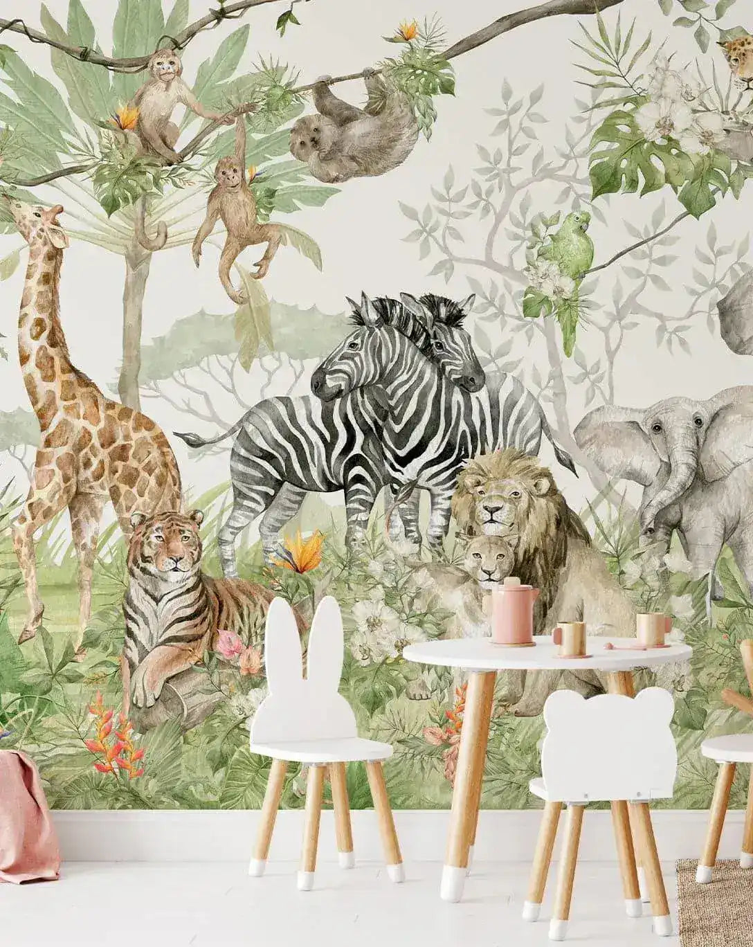 Safari Animal Exotic Jungle Wallpaper