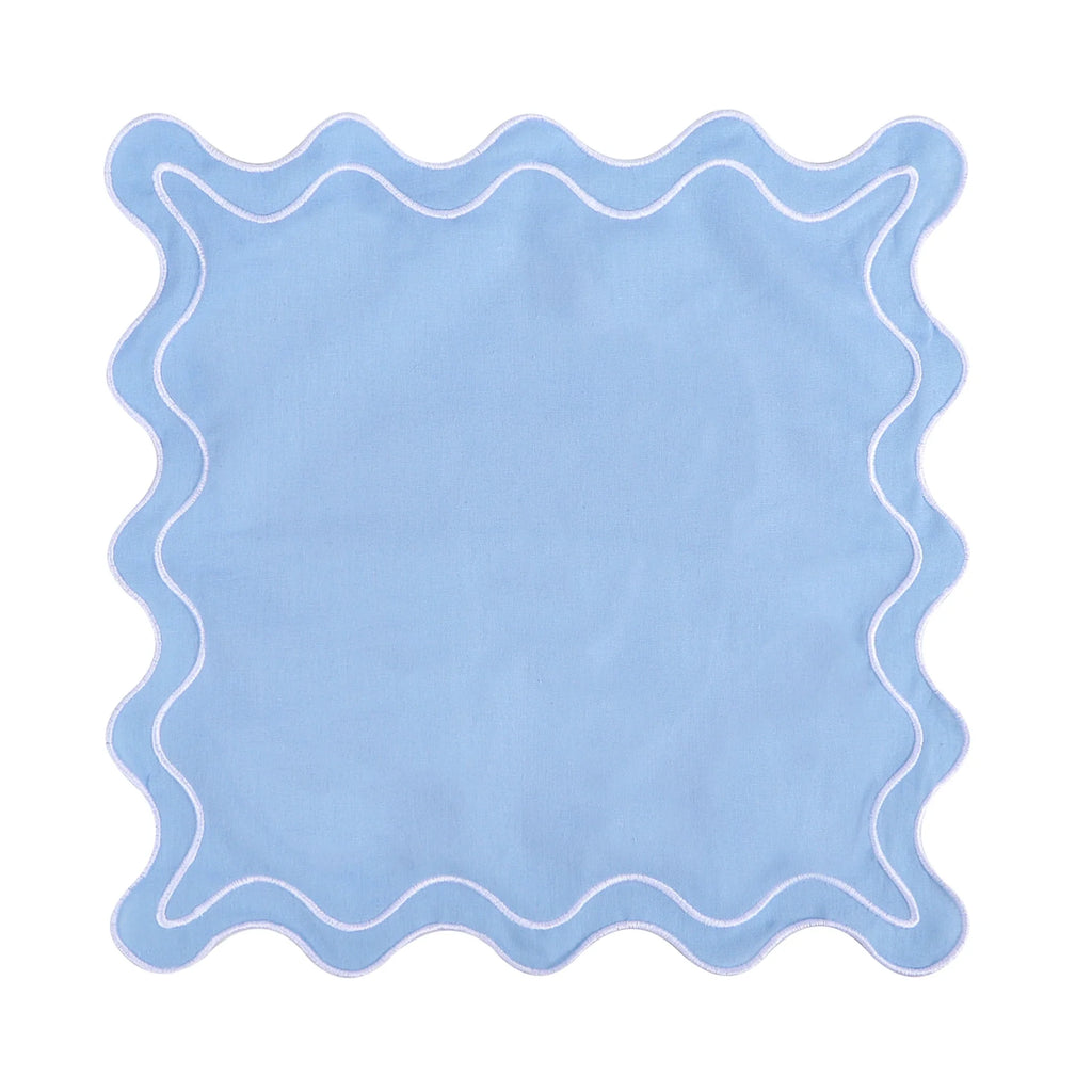 Dreamy Ruffle Edge Placemat - Sky Blue