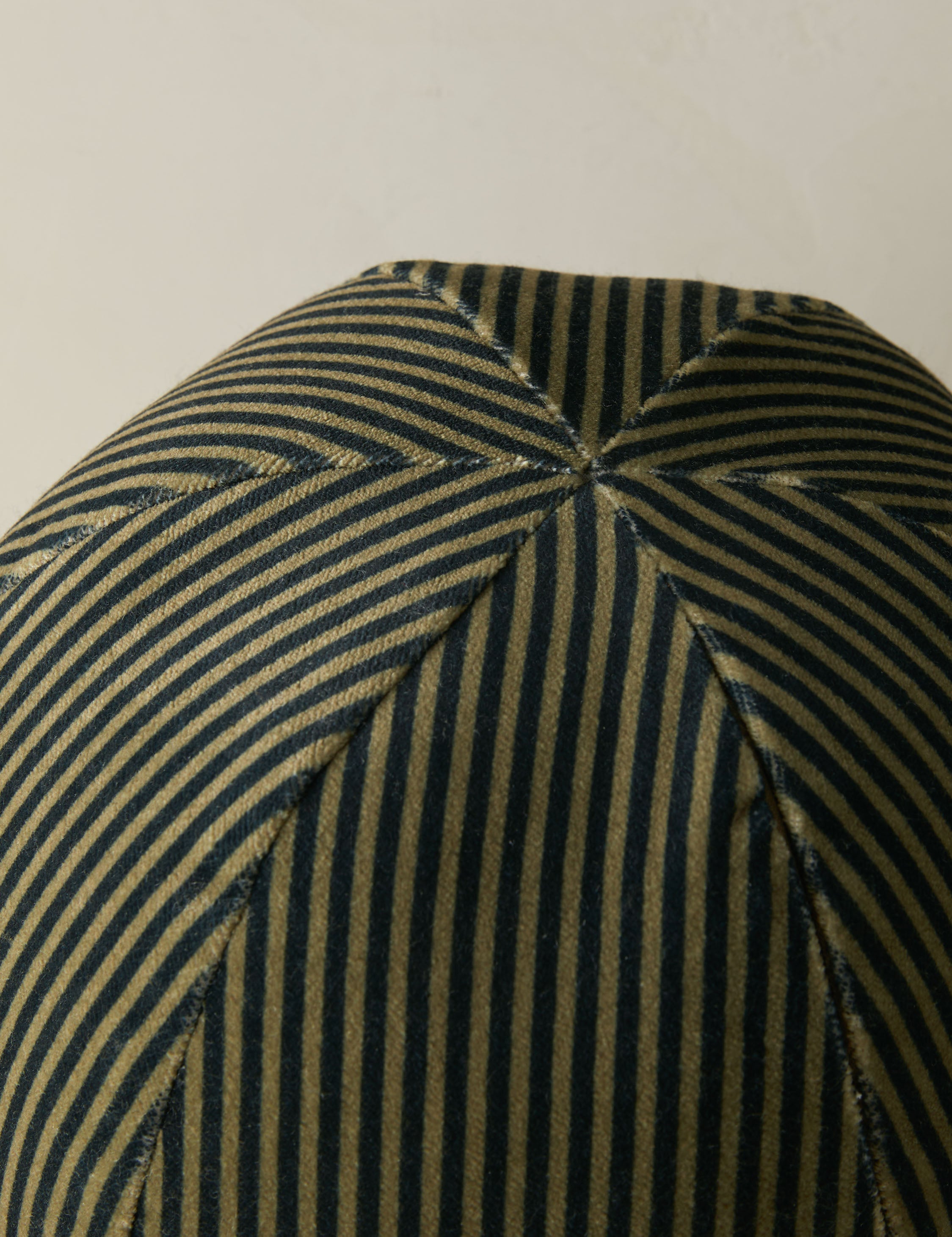 Striped Velvet Ball Pillow by Sarah Sherman Samuel