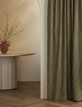 Striped Velvet Curtain Panel by Sarah Sherman Samuel
