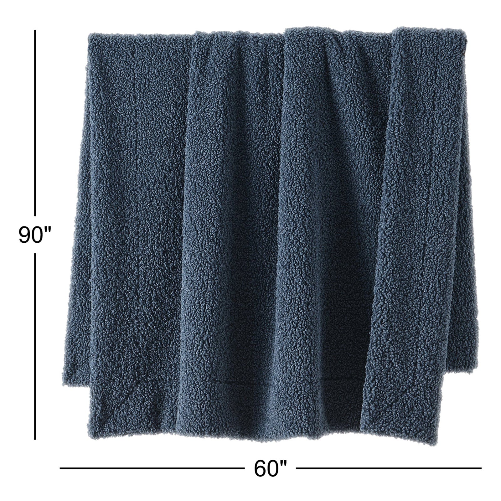 Teddy Soft Plush Textured Fluffy Classic Chic Modern Rustic Cozy Boucle Throw Blanket