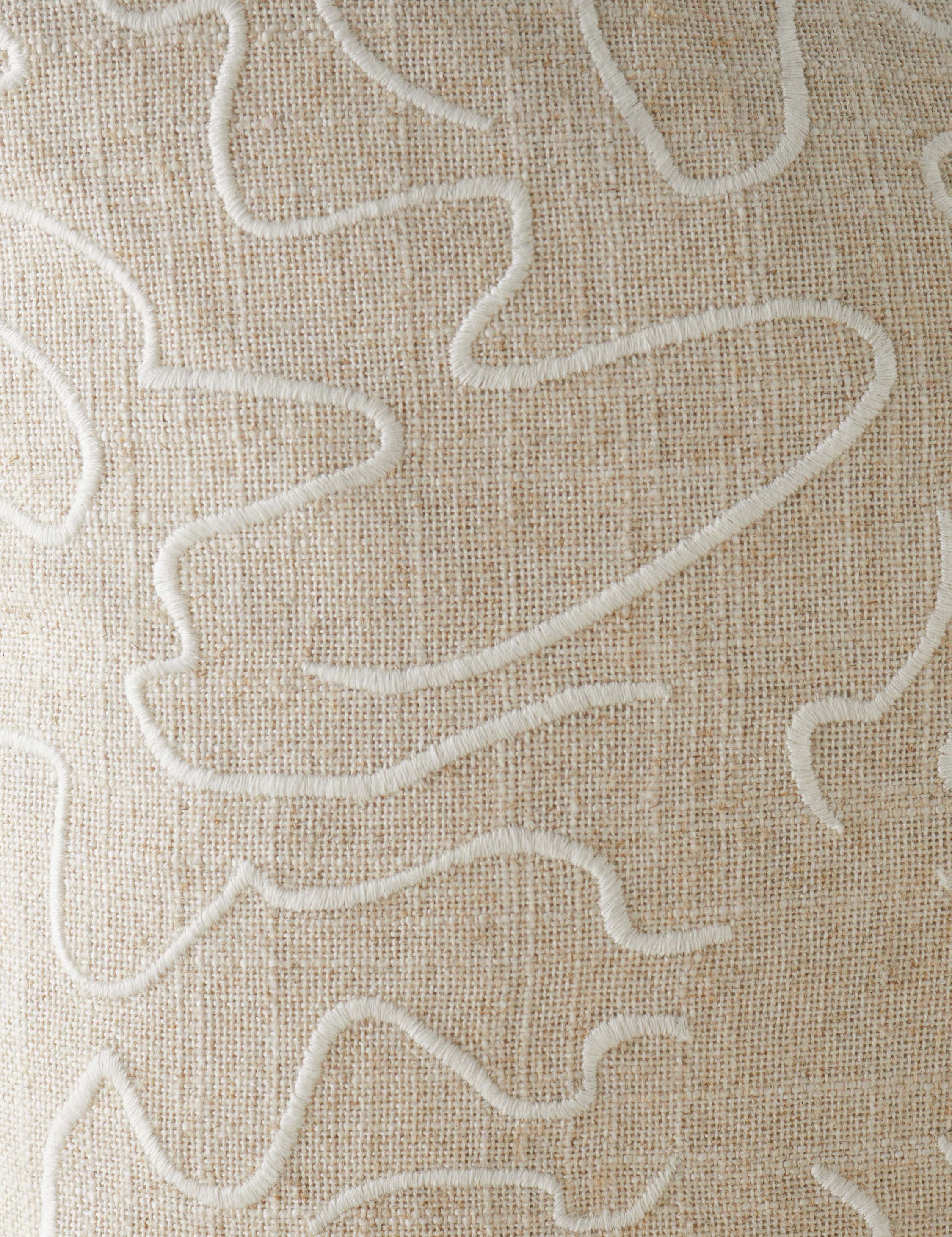 Topos Embroidered Pillow by Élan Byrd