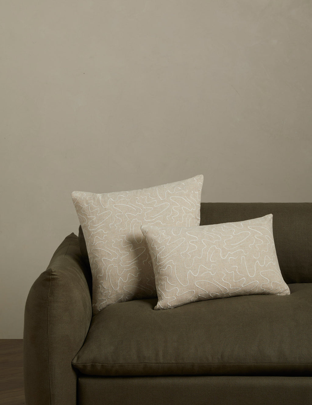 Topos Embroidered Pillow by Élan Byrd