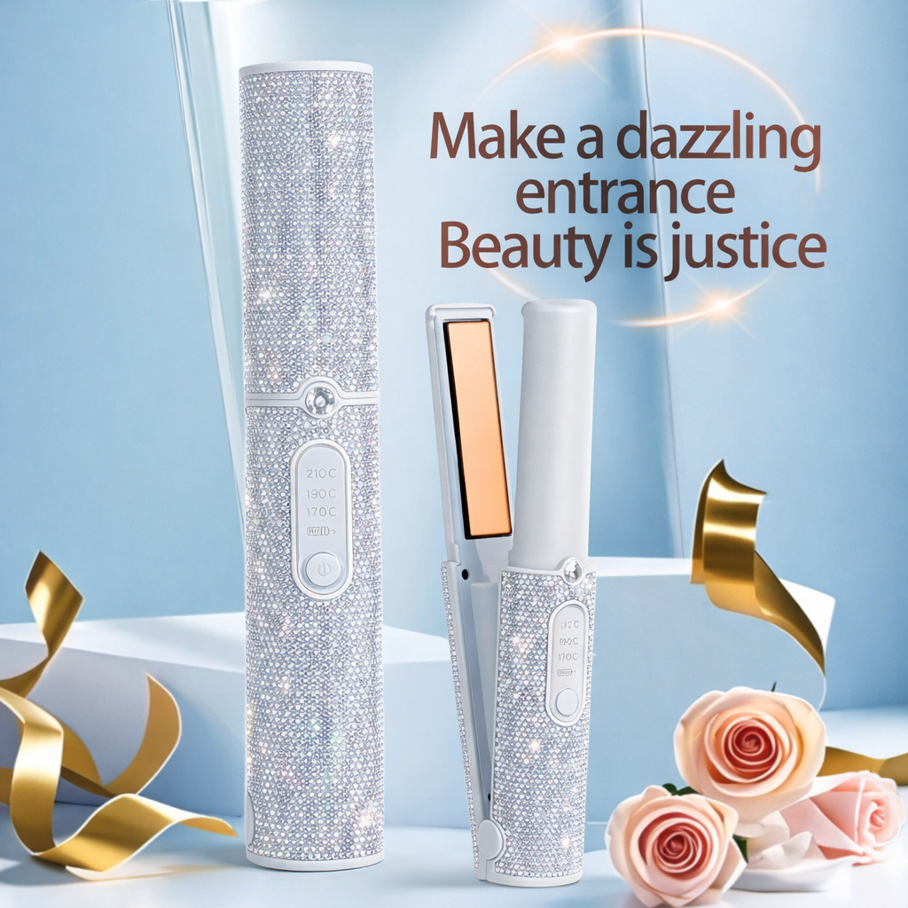 Wireless Cordless Hair Straightener 5000mAh Portable Flat Iron