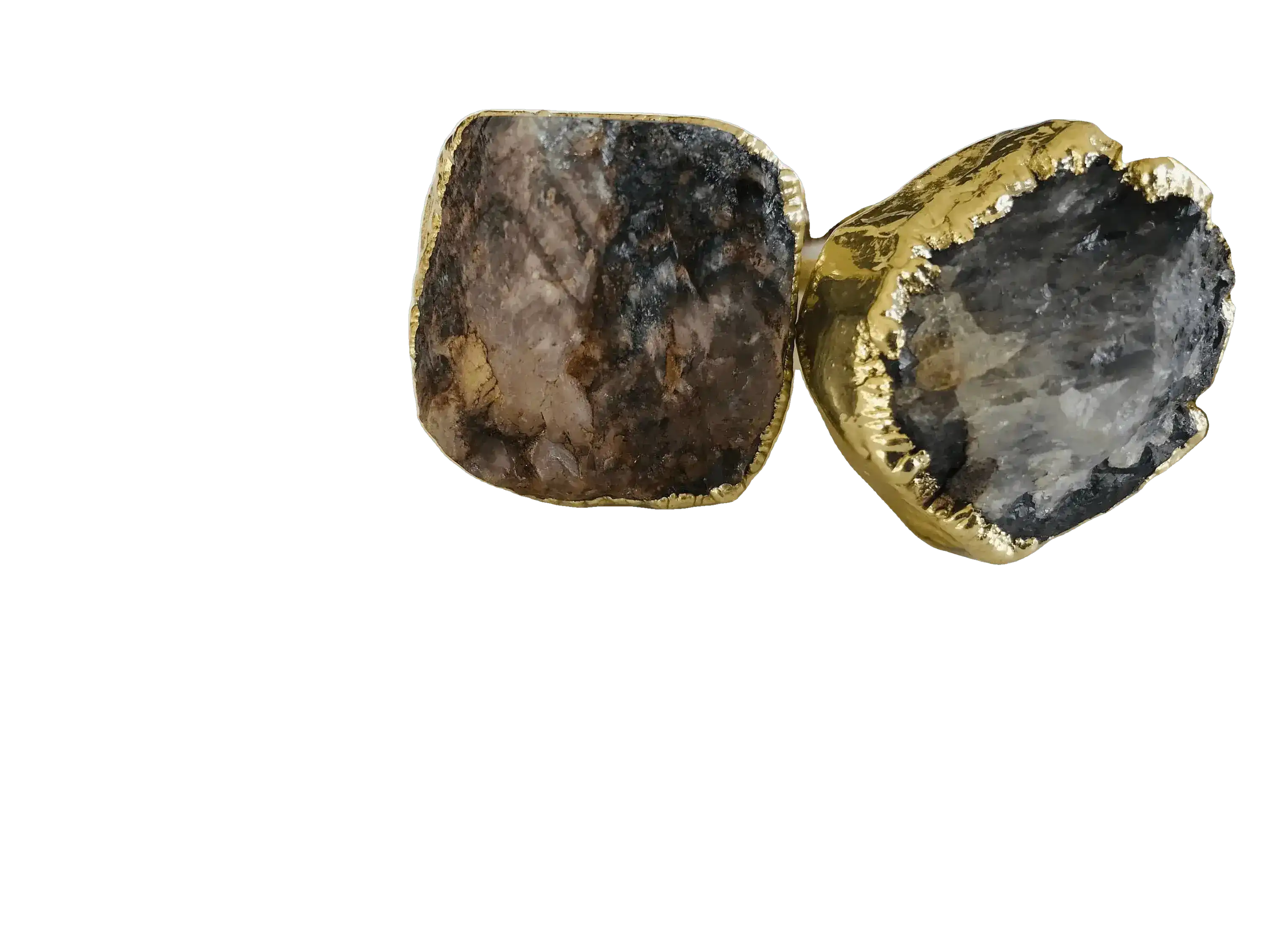 Amethyst Agate Cabinet Door Pull Handle - Set of 4