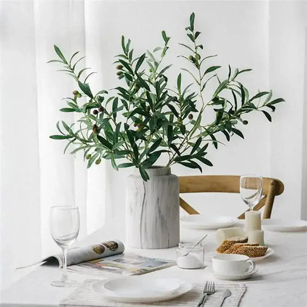 Artificial Olive Branch with Fruits
