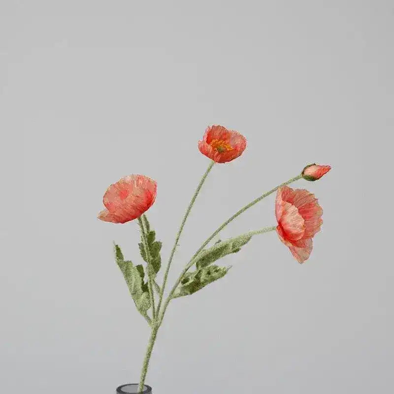 Artificial Poppy Flower Stem