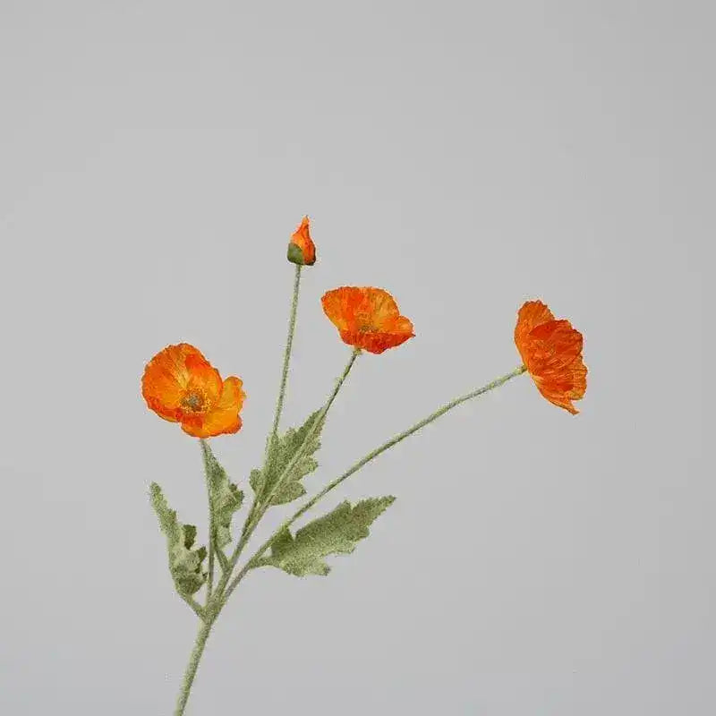 Artificial Poppy Flower Stem