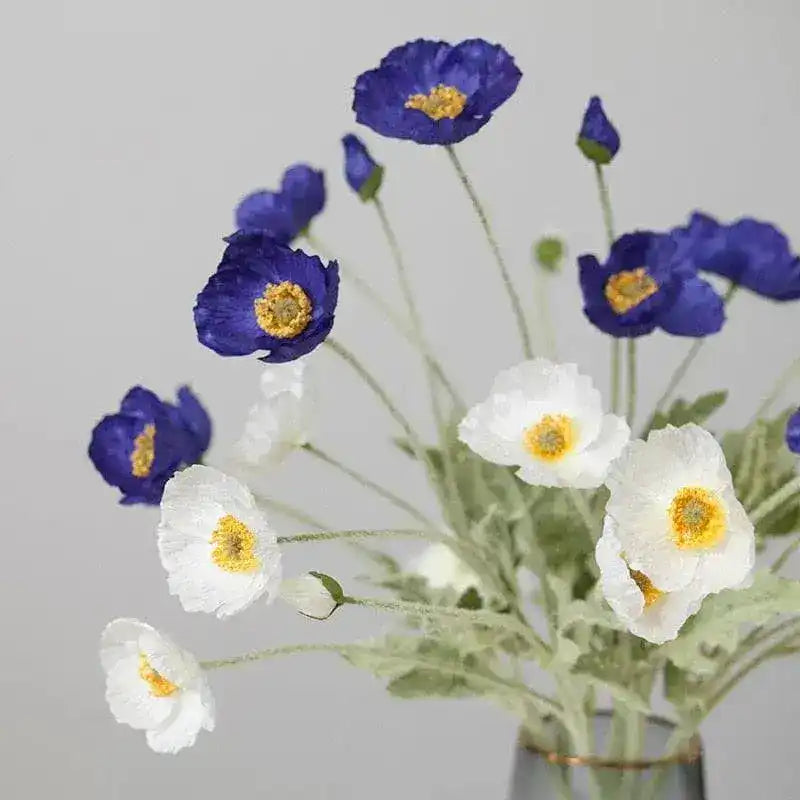 Artificial Poppy Flower Stem