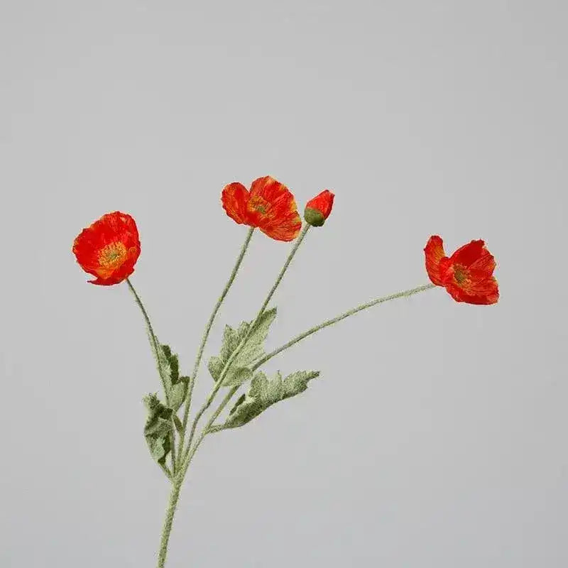 Artificial Poppy Flower Stem