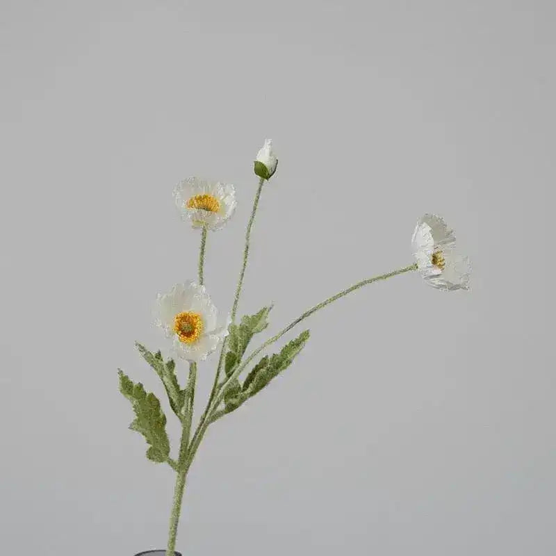 Artificial Poppy Flower Stem