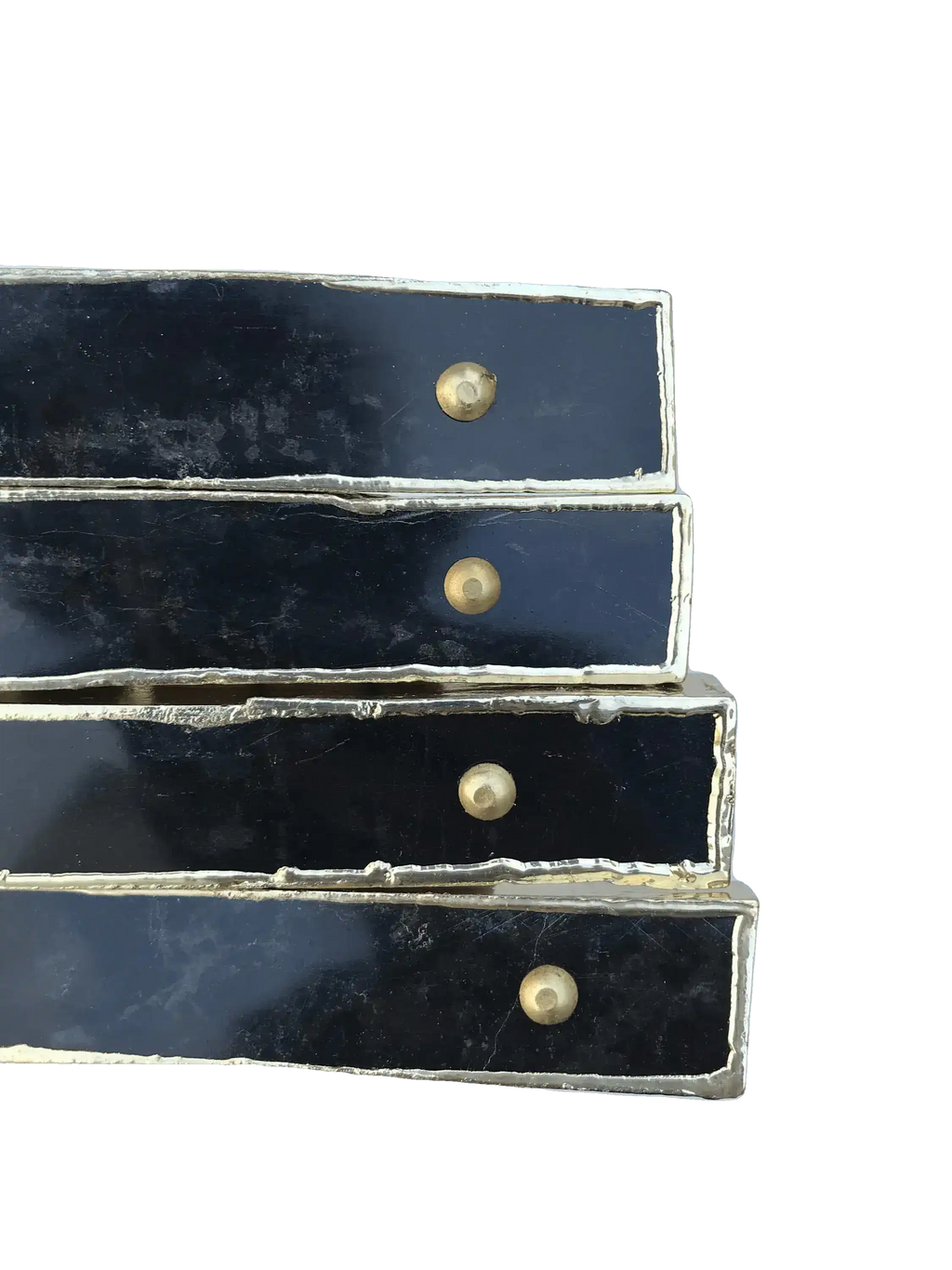 Black Agate Cabinet Door Pull Handle - Set of 4