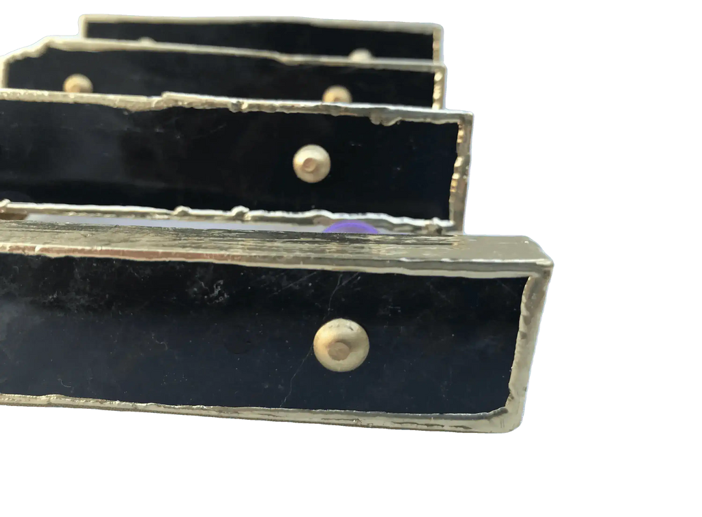 Black Agate Cabinet Door Pull Handle - Set of 4