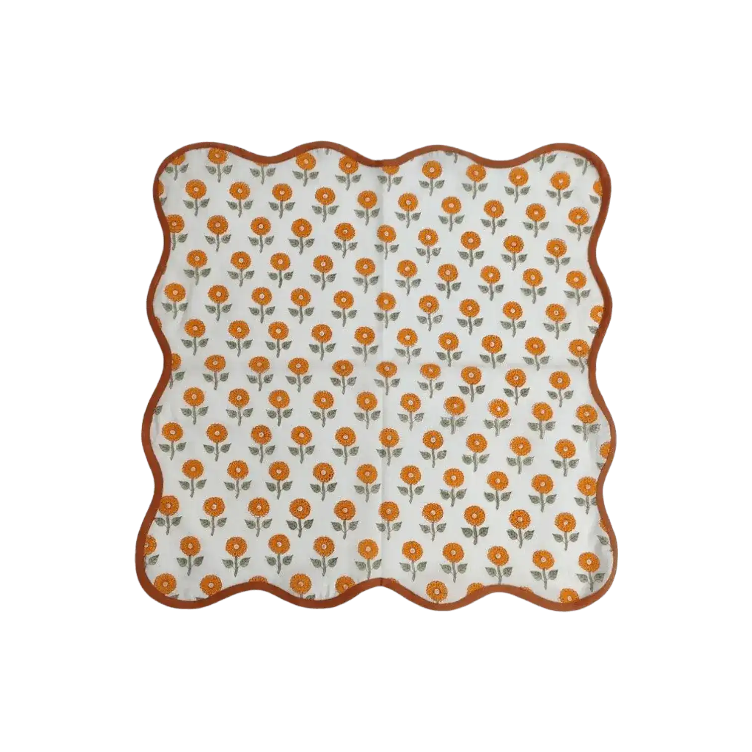Blossoming Nursery Hand Block Printed Cotton Napkins