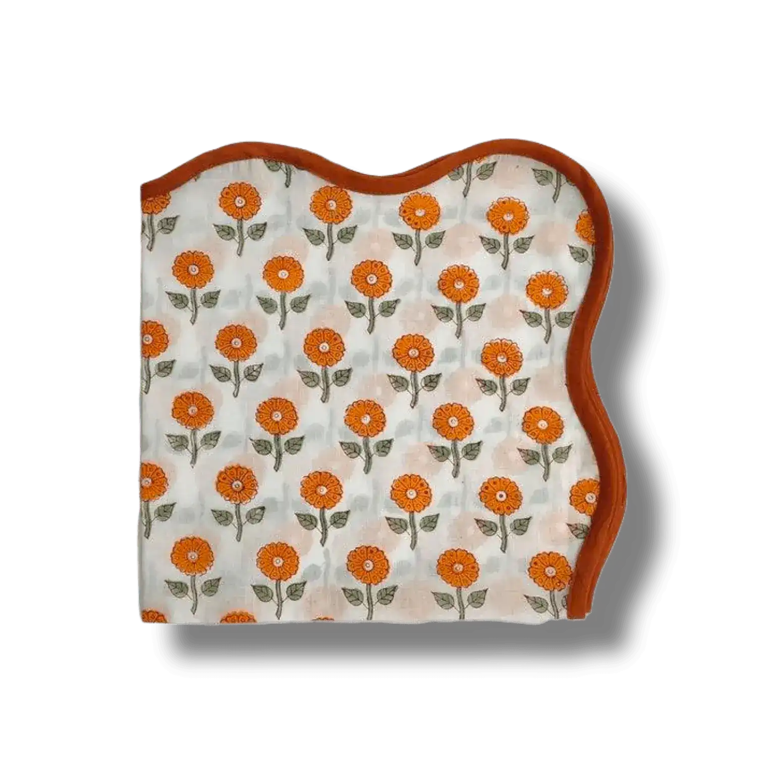 Blossoming Nursery Hand Block Printed Cotton Napkins