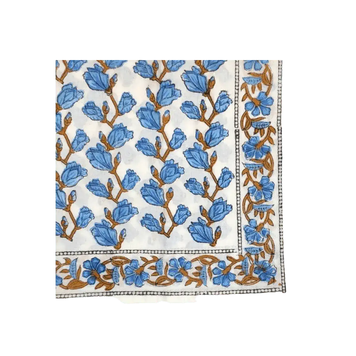 Blue Aiya Hand Block Printed Cotton Napkins