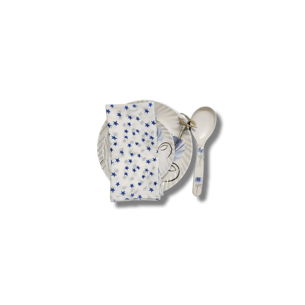 Blue Mini Star Cotton Napkins