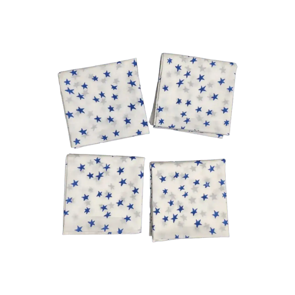 Blue Mini Star Cotton Napkins