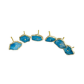 Blue Quartz Cabinet Door Pull Handle - Set of 6