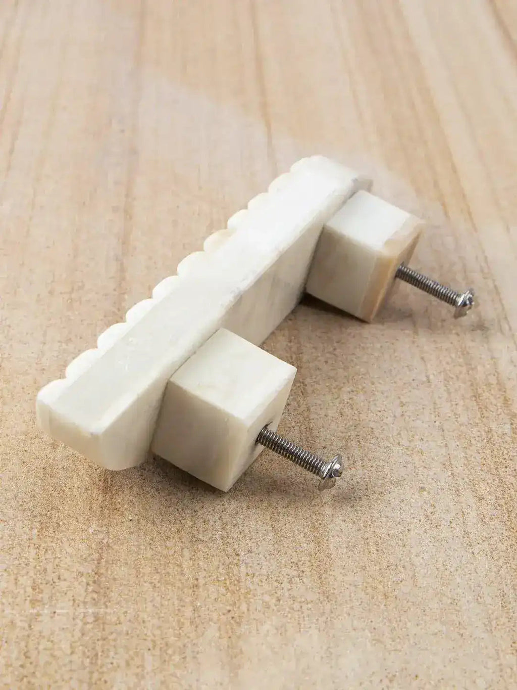 Bone-Inlay Curved Cabinet Drawer Pulls