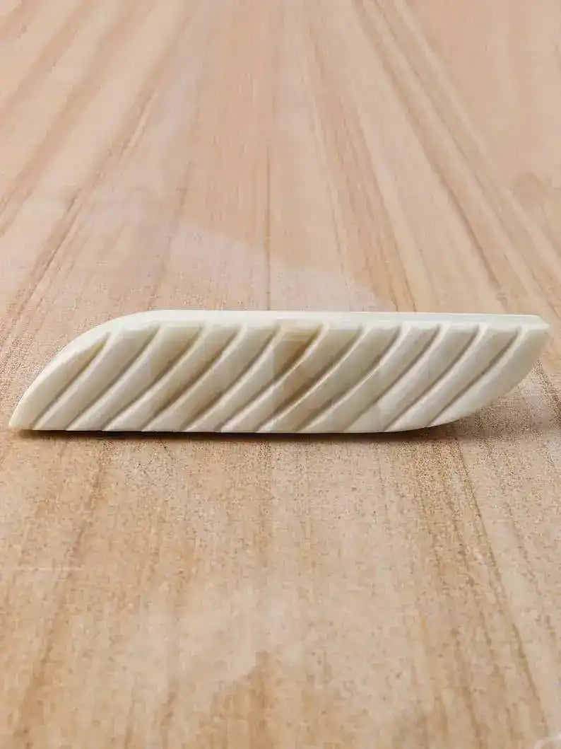 Bone-Inlay Curved Cabinet Drawer Pulls