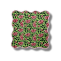 Botanical Flower Scalloped Cotton Napkins