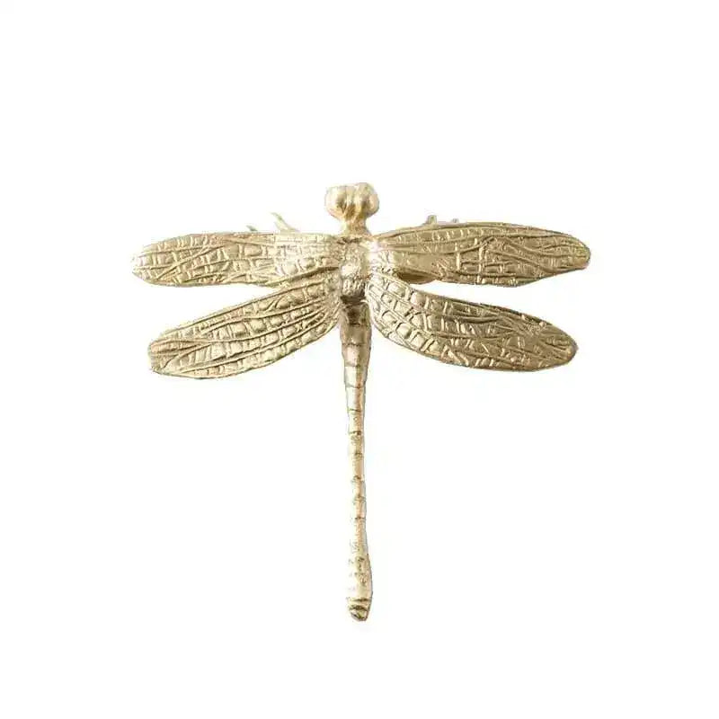 Brass Dragonfly Cabinet Door Knob