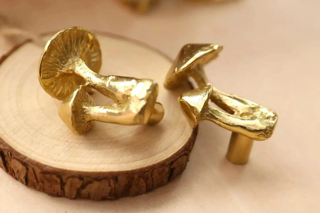Brass Mushroom Cabinet Door Knob