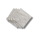 Classic White Embroidered Cotton Napkins