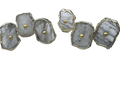 Clear Quartz Agate Cabinet Door Pull Handle - Set of 6