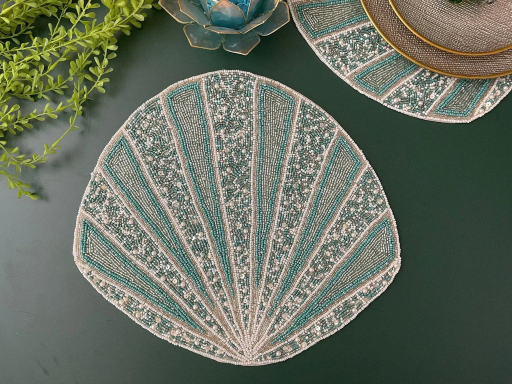 Coral Reef Beaded Placemat - Set of 4