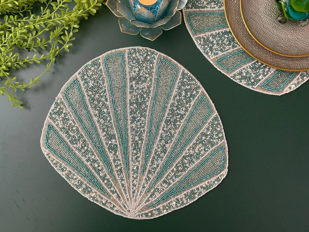 Coral Reef Beaded Placemat - Set of 4