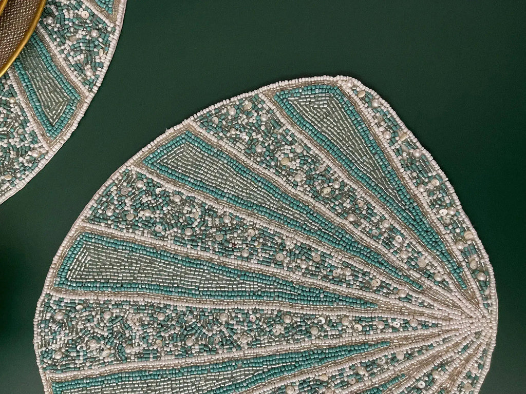 Coral Reef Beaded Placemat - Set of 4