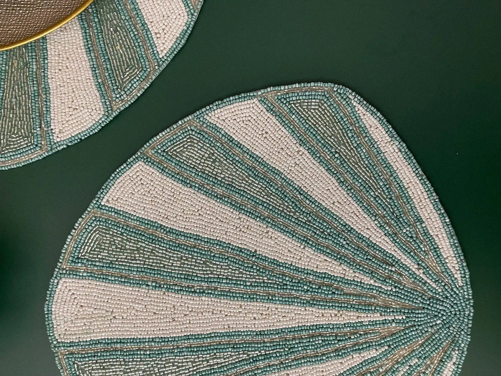 Coral Reef Beaded Placemat - Set of 4