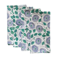 Diana Blue and White Block Printed Cotton Napkins
