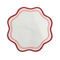Double Scalloped Round Cotton Placemats