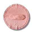 Embroidered Scalloped Round Biodegradable Napkins