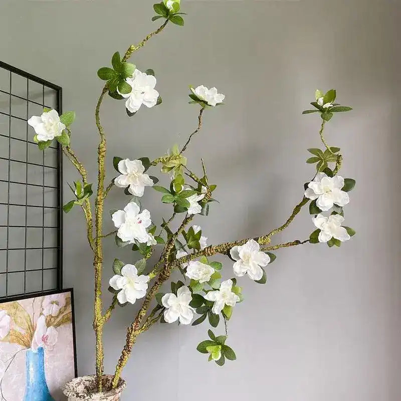 Extra Large White Azalea Flower Branch
