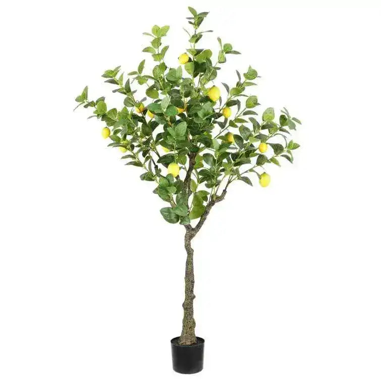 Faux Lemon Tree in Pot