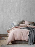 Faux Silver Gray Art Deco Arch Column Wallpaper