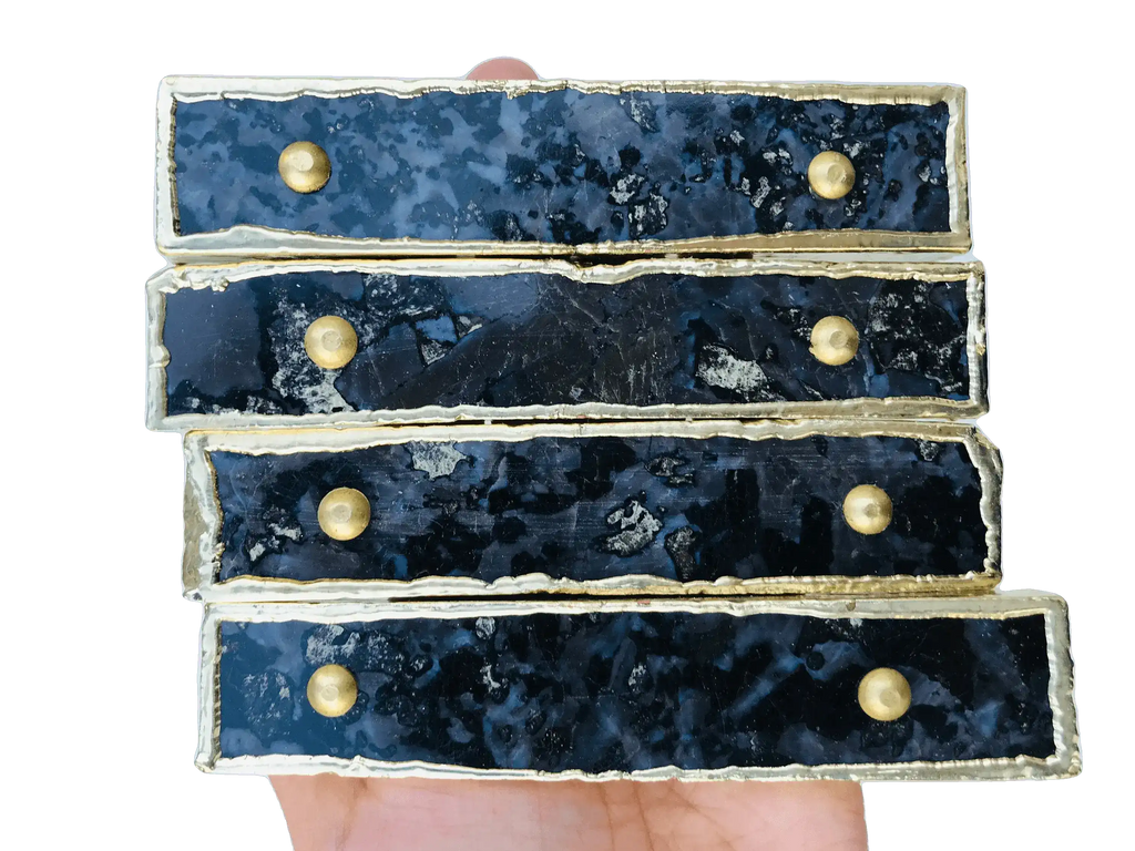 Gabro Agate Cabinet Door Pull Handle - Set of 4