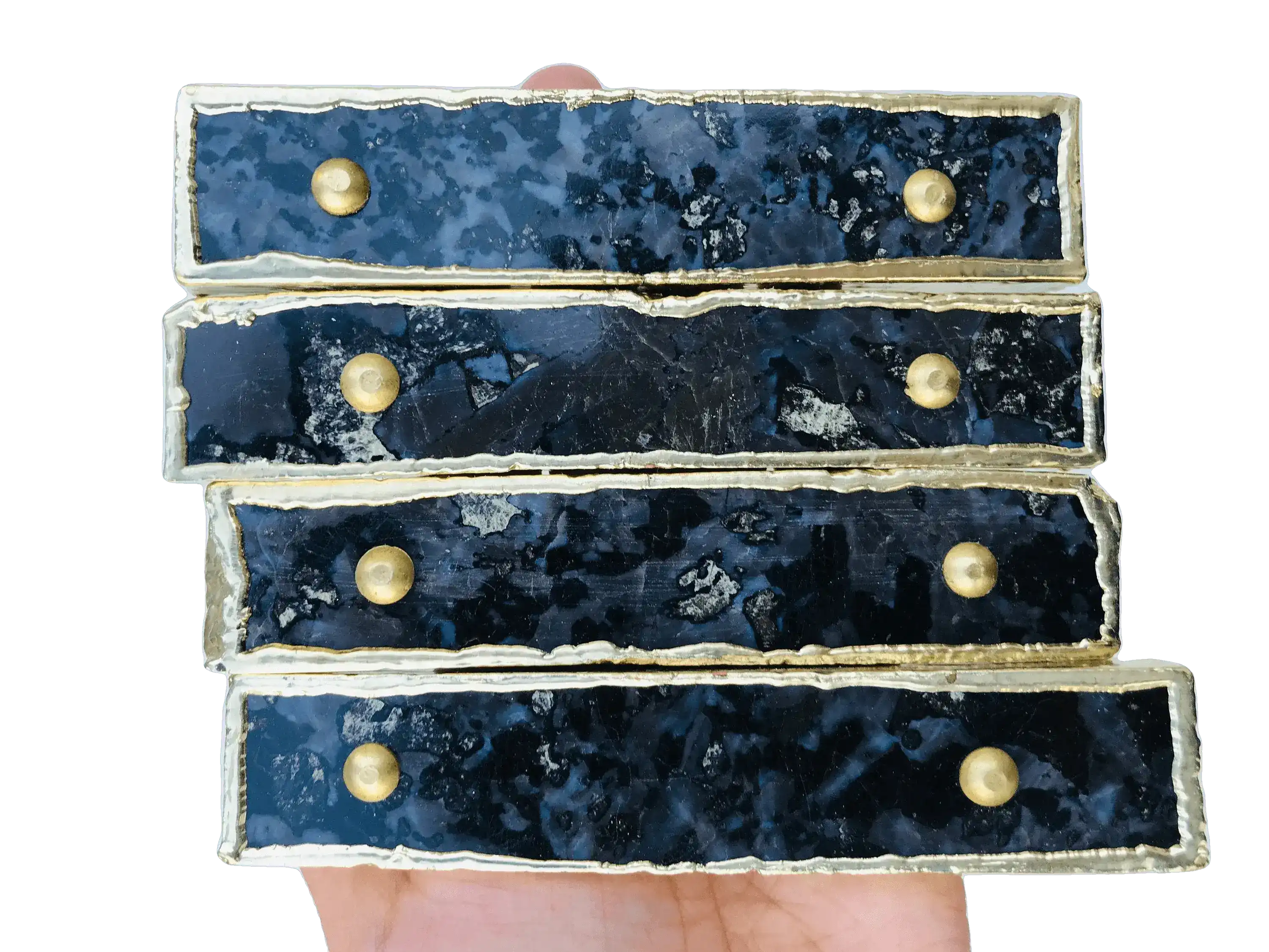 Gabro Agate Cabinet Door Pull Handle - Set of 4