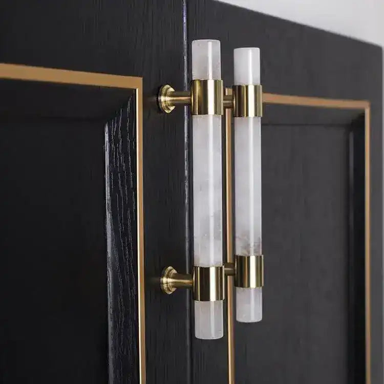 Genuine Marble Brass Cabinet Door Handles